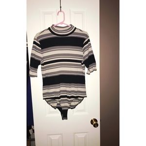 Mock High Neck Bodysuit